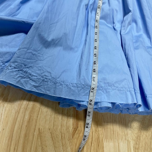 AJE NWOT Fallingwater Gathered Midi Dress Blue Size 8 (US 4) Tiered Pleated Puff - Picture 11 of 13